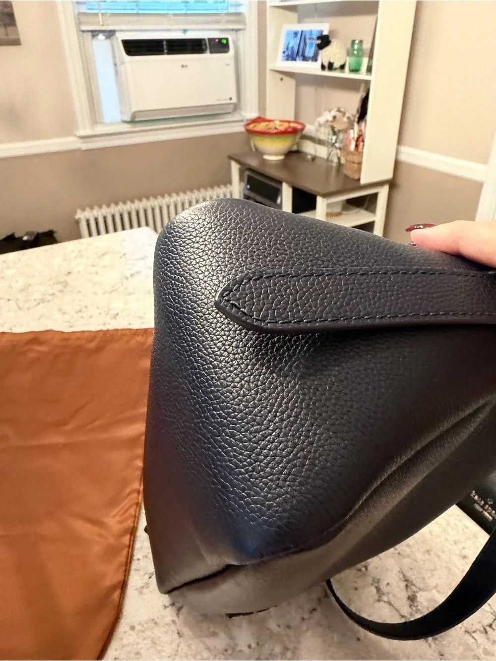 Tory Burch pebbled leather